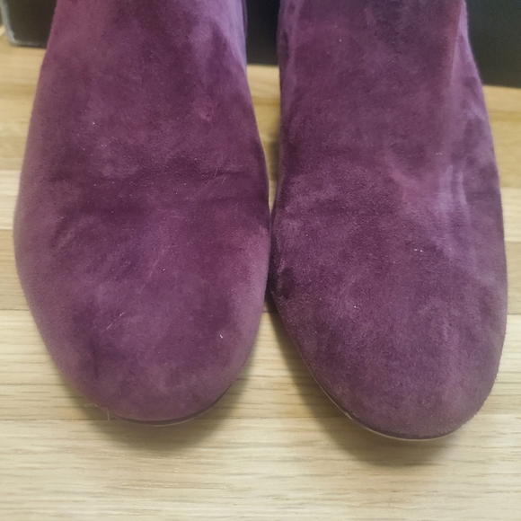 Ralph Lauren burgundy suede booties - Picture 5 of 8